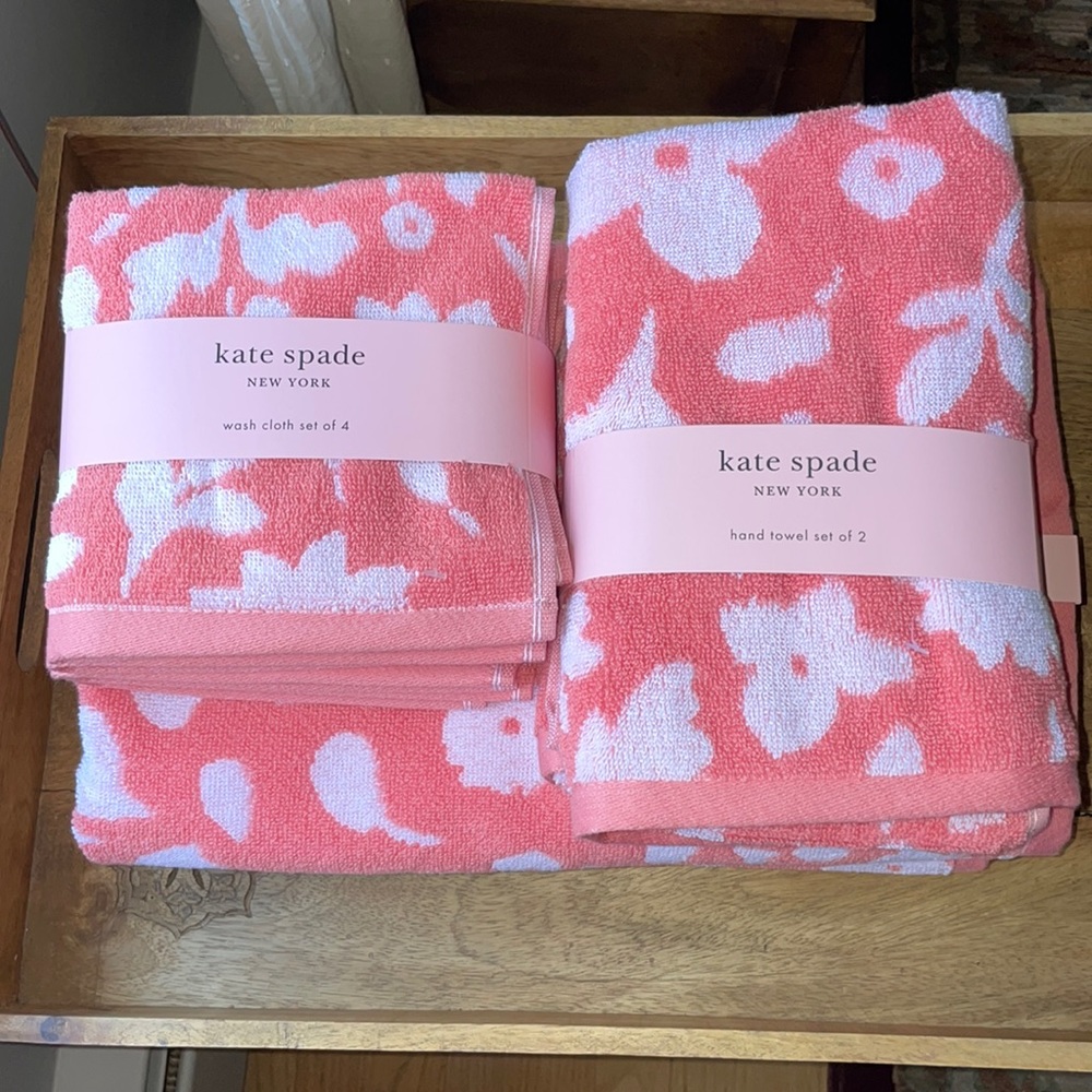 ♠️🎉HP🎉~KATE SPADE ♠️ NEW YORK Beautiful Bath Towel Set 🛀🏻NWT! - Picture 2 of 15